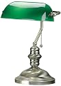 New Banker's Lamp Antique Brass 14.5"H Desk Lamp
