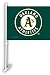 NEOPlex Two-sided Car Flag - Oakland Athletics