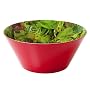 Present Time - Print Bowl Melamine - Plastic Mixed Salad Design 25.5cm