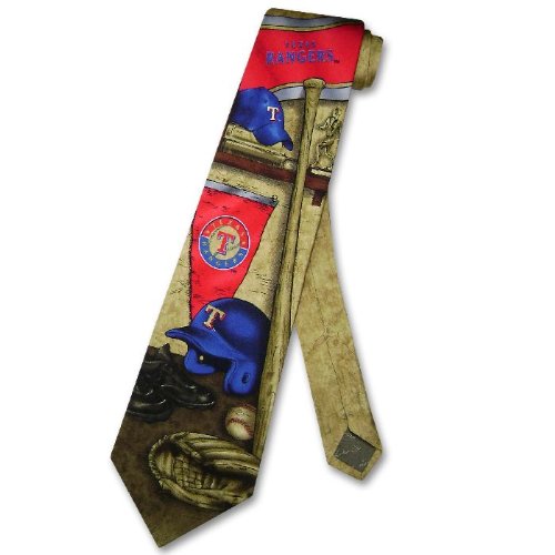 TEXAS RANGERS SILK NeckTie MLB Baseball Men's NOSTALGIA Neck Tie
