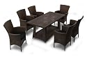 JATI 13 PIECE RATTAN WICKER FURNITURE SET