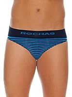 Rochas Paris Slip Sin Costuras (Azul Royal / Azul Marino)