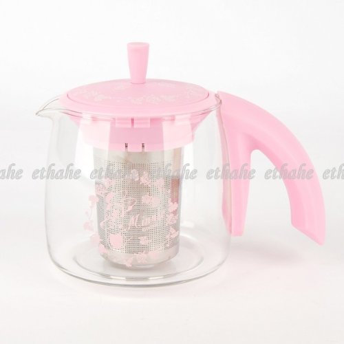 Minnie Mouse Glass Coffee Tea Pot with Infuser Minnie Mouse Glass Coffee Tea Pot with Infuser