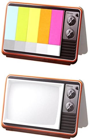 Sticky Notes Pad, Original Sticky Notes Pad by The Blank, Variety Of Shapes and Colors, Vintage Device Designs, Charming and Nostalgic Styles (TV Series 2 Pieces)