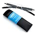 Zoom Ultra-Light and Durable Rimless Half-Eye Slim Vision Reader, Black, +2.00