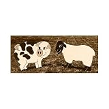 41IUJqodYfL. SL160  Pig and Sheep Lawn Ornaments, Plan No. 836