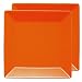 Orange Peel Large Rimmed Square Plate Set of 2 Orange Peel Large Rimmed Square Plate Set of 2