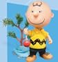Peanuts Charlie Brown Christmas Charlie Brown Deluxe Action Figure with Pathetic Tree 2008