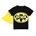 EITC Little Boy's Short Sleeve Cotton Batman Hero Costume T-Shirt with Cape