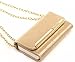 ACO-UINT Luxury Grid Design Leather Wallet Case,iPhone 6s Wallet Case,iPhone 6s Handbag Purse Case,Folio Book Cover Case with Metal Chain for iPhone 6/6s 4.7[Golden]