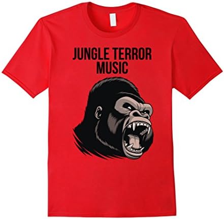Men's Jungle Terror Music Ape Man's Women's T-Shirt Large Red