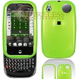 Solid Neon Green Snap-On Cover Hard Case Cell Phone Protector for Palm Pre