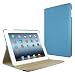 MiniSuit 360 Rotating Leather Case, Cover, and Stand for The New iPad 3, 3rd Gen, iPad 2 (Blue)