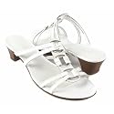 LIZ CLAIBORNE Nathalie New Sandals Slides Heels Shoes White Womens