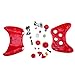 HDE Xbox 360 Wireless Controller Shell Buttons Thumbsticks Replacement Case Custom Cover Kit - Red