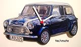 Mini Cooper Wall Clock - Blue
