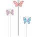 Garden Plant Picks Stakes 3-Pack Henna Butterfly - Regal Art and Gift #KitT179-81