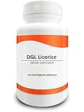 DGL Licorice 500mg - Contains 10% Glycyrrhiza Glabra Root - Supports Digestive & Respiratory Function - 500mg X 50 Vegan Capsules
