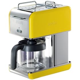 DeLonghi Kmix 10-Cup Drip Coffee Maker, YellowDeLonghi Kmix Drip Coffee Maker