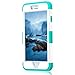 iPhone 6S Plus Case, iPhone 6 Plus Case, NOKEA Hybrid Heavy Duty Shockproof Full-Body Protective Case Ultra Slim Bumper Cover 3 in 1 Shield Soft TPU Hard PC Dual Layer Impact Protection (White Teal)
