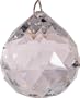 CRYSTAL - FACETED SPHERE 40MM CLEAR