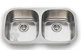 Stainless Steel Undermount Kitchen Sink - Double Bowl