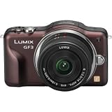 Panasonic Lumix DMC-GF3 Digital Camera with 14mm Lens (Brown)
