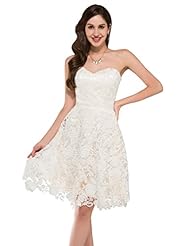 Strapless Lace-Up Sweetheart Cocktail Knee Length Satin Evening Dress/Homecoming Dress/Bridesmaid Dress/Pageant Dress/Prom Dress/Party Dress/Wedding Dress 