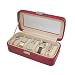 RED LEATHERETTE 5 WATCH DISPLAY BOX CASE NEW
