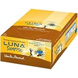 Clif Bar Luna Sunrise Bar for Women - Box of 15 - Vanilla Almond