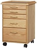 Oak 5 Drawer Taboret