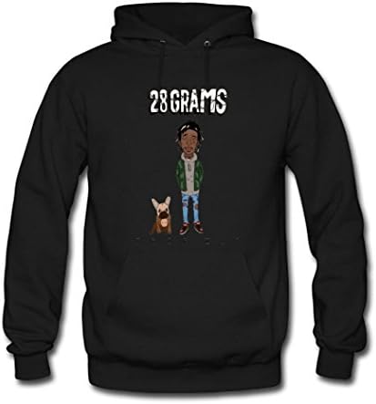 Gua9 Men's Refashion Cool Wiz Khalifa Pullover Design Sweatshirt Medium Black