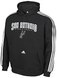 NBA San Antonio Spurs Represent 3 Stripe Hood (Black, Medium)