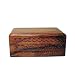 Rosewood Hand Carved Trinket Box with Lining from India, 6x4