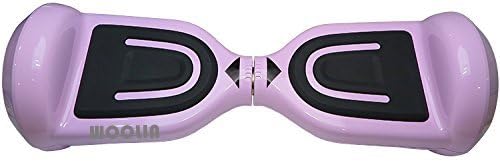 WOOLIN 6.5'' Tires Two Wheels Self Balancing Electric Scooter Unicycle Skateboard Transporter-outdoor Sports Hoverboard With LED Lights (Pink)