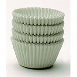 White Jumbo Muffin Cupcake Baking Cup Fluted Liners ~ Size: Base 2 1/4 in., Wall 1 5/8 in., (Total Size = 5 1/2 inch.) ~ 500 Count Papers