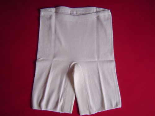 Funktionsunterwäsche Schlüpfer langes Bein Größe S Farbe weiss 75% Micropolyester 25% Angora