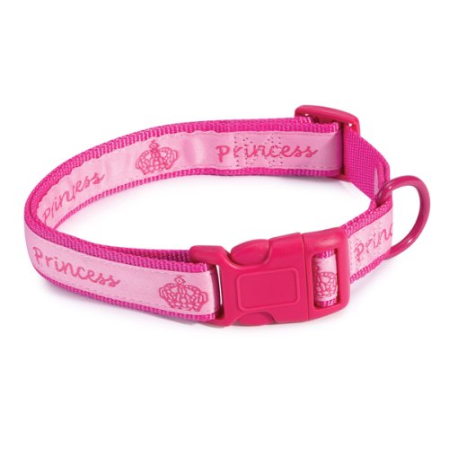 Large Royalty Pink Princess Dog Collar
