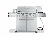 IMAGE OF Weber 2880301 Summit S-670 Natural Gas Tuck-Away Rotisserie Grill, Stainless Steel