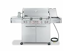 Weber 2880301 Summit S-670 Stainless-Steel Natural-Gas Outdoor Grill with Tuck-Away Rotisserie
