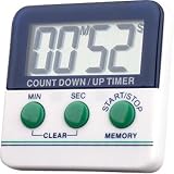 Kitchen Countdown Timer – Hours & minutes – large display and loud alarm – don’t let your food burn again!