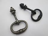 IRONMONGERY WORLDﾂｮKITCHEN CUPBOARD CABINET DRAWER DRESSER DESK RING PULL HANDLE (BLACK WAX) by Iron