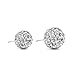 Authentic Diamond Color Crystal Disco Ball Stud Earrings. Many Colors & Sizes.