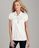 Style&co. Petite Ruched Snap Polo