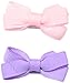 No Slippy Hair Clippy Baby-Girls Newborn Haley Two Pack Bow, Pink/Lavender, 0-12 Months