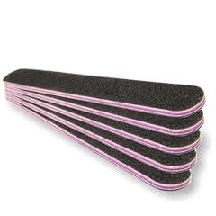 Profi Nagelfeile Schwarz 80/80 Rosa Kern - 5er Pack