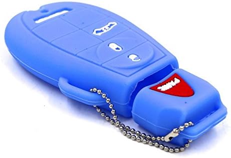 Stanniz Light Blue Smart Keyless Remote Silicone Skin Case Cover for JEEP DODGE CHRYSLER (Version C)