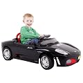 Kids Ride On Car Black Sport Style Electric Battery Toy