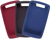 Blackberry 3 Skins for 9520 Storm 2 (Black, Red, Blue)