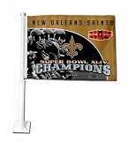 New Orleans Saints Super Bowl XLIV Champions Car Flag